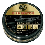 RWS R 10 MATCH 500 ROUNDS 8.2 GRAIN .177 CALIBER