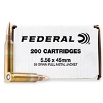 Federal 5.56X45 FMJ 200CT