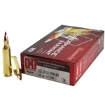 HORNADY SUPERFORMANCE VARM.  22-250 REM, 35GR NTX HOR-8334