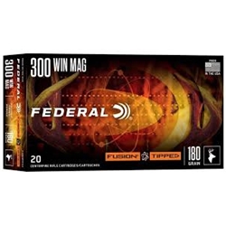 Federal (F300WTFS3) FUSION TIPPED 300WIN MAG, 180GR