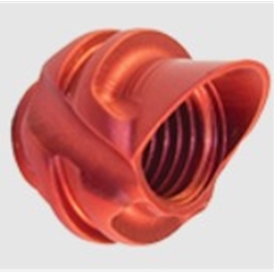 SPECIALTY ARCHERY 1/4" HOODED PEEP RED