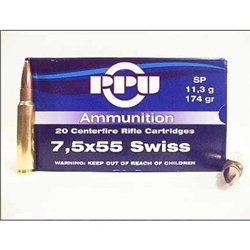 PPU 7.55X55 SWISS SP 174GR (A428)