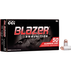 CCI BLAZER ALUM., 380 AUTO, 95GR FMJ (CCI-3505)