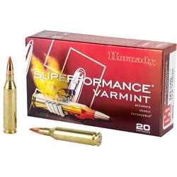 HORNADY SUPERFORMANCE VARMINT 222REM, 50GR V-MAX (HOR-8316